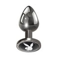 thumbnail image 2 of Playboy Pleasure - Tux - Small - Butt Plug - Hematite, 2 of 5