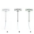 thumbnail image 1 of Model Layout Lights Double-Heads Outdoor Garden Lamps Scale Mini Miniature Lamppost Yards Table Train Street Decorations Gray（1:150）（Warm）, 1 of 9