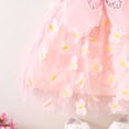 thumbnail image 5 of Zanarzt Birthday Dress Toddler Infant Baby Girl Ruffle Dress Heart Print Tulle Dress Cute Summer Clothes Yellow,12-24 Months, 5 of 6