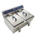 thumbnail image 4 of 20L Electric Deep Fryer Countertop Stainless Steel Double Baskets Deep Fryer 110V, 4 of 12