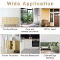 thumbnail image 5 of Wood Grain Tape 2"x33 Ft Self Adhesive Wood Grain Repair Patch for Baseboards Floor Repair Pearl Silver, 5 of 6