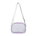 thumbnail image 2 of Clear Bags Lightweight Water Repellent Crossbody Messenger Bag, Sleek Minimalist Transparent Tote Easy Maintenance For City & Seaside Daily Use, 2 of 5