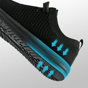 LARNMERN Steel Toe Shoes for Men Non-slip Loafer Shoe Comfortable Breathable Walking Sneakers
