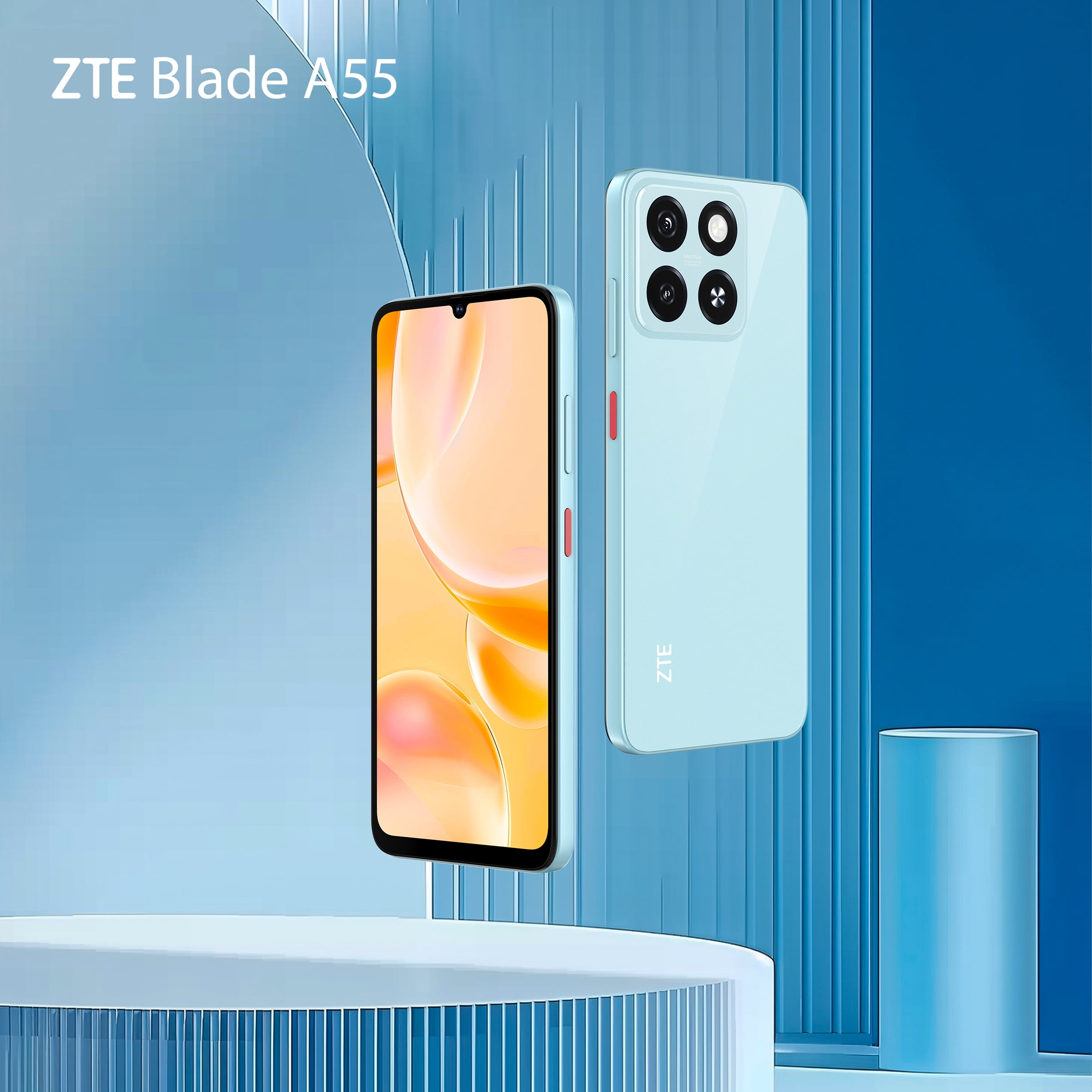 スマートフォン本体 ZTE Blade A55 128GB 12GB RAM ZTE Blade A55 128GB (8GB+ 4GB Dynamic RAM) Unlocked Cell