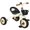 Blanc, variante sur Qaba Tricycle pour Enfants de 2 à 5 Ans, Vélo pour Tout-Petits avec Siège Ajustable, Vert