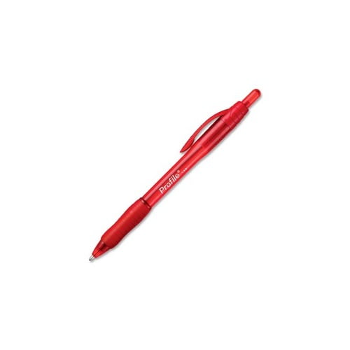 Paper Mate Profile Retractable Ballpoint Pens Super Bold Pen Point - 1.4 mm Pen Point Size - Retractable - Red - Red Barrel - 12 / Dozen