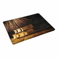 thumbnail image 2 of MKHERT Fantasy Gothic Medieval Antique Books with Brass Clasps on Old Wooden Table Doormat Rug Home Decor Floor Mat Bath Mat 23.6x15.7 inch, 2 of 3
