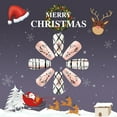 thumbnail image 5 of Pink Christmas Fake Nail Elk Element Festive Nail Set New Stripes and Plaid 24Pcs, 5 of 9