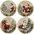thumbnail image 3 of Certified International  Holiday Wishes 9-inch Dessert Plate, Set of 4 Assorted Designs, 3 of 3