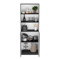 thumbnail image 3 of 65.88" Wide Bookcase Collection - 13 Shelves, 2-door Matt Gray/white Modern Space Saving, 3 of 5