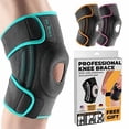 thumbnail image 1 of Rodillera DR. BRACE ELITE con estabilizadores laterales y almohadillas de gel para rótula, para un máximo soporte contra el dolor de rodilla y una rápida recuperación para hombres y mujeres. Consulte, 1 of 5