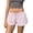 #02 Pink 【Mix & Match: Stock Up on Your Favorite Colors】, variant on Women's Elastic Waist Stripe Pull Rope Shorts, Soft Silhouette with Functional Drawstring, Casual Summer Wear for Beach, Vacation, Travel, and Everyday Outings, Comfortable