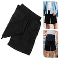 thumbnail image 3 of KAKOWELY Pantalones cortos deportivos profesionales para hombre, de secado rápido, transpirables, para correr, fitness y ejercicio, color negro (talla L), 3 of 4