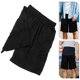 thumbnail image 3 of KAKOWELY Pantalones cortos deportivos profesionales para hombre, de secado rápido, transpirables, para correr, fitness y ejercicio, color negro (talla L), 3 of 4