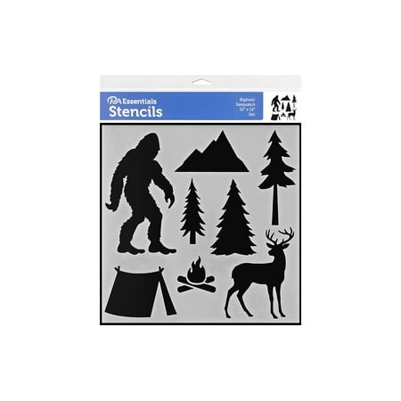 UPC: 0740512475896 | PA Ess Stencil 12×12 Bigfoot/Sasquatch
