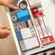 thumbnail image 5 of Organizador de Cajones Retráctil para Escritorio, Caja de Almacenamiento con Compartimentos, Contenedor de Ropa Ajustable, Caja de Almacenamiento para Clasificar Maquillaje A, 5 of 7