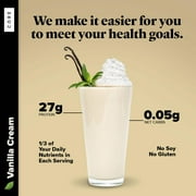 Keto Chow CORE Vanilla Cream with Stevia Ultra Low-Carb Meal Shake, Single Meal
