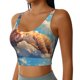 thumbnail image 2 of Balery Cloud Sleeping Cat Sujetadores deportivos con espalda cruzada para mujer, acolchados, sin costuras, de alto impacto, ideales para yoga, gimnasio, entrenamiento y fitness.-Large, 2 of 8