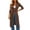 Coffee, variant on Women's Long Cardigan Lightweight Knit Duster Coat V Neck Button Up Sweater Dress White S