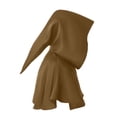 thumbnail image 4 of LEKWK Medieval Hooded Cowl Cape Short Gothic Wizard Cloak Accessories Set Classic Halloween Cosplay Costume Themed Party Festival Dress Up, 4 of 5