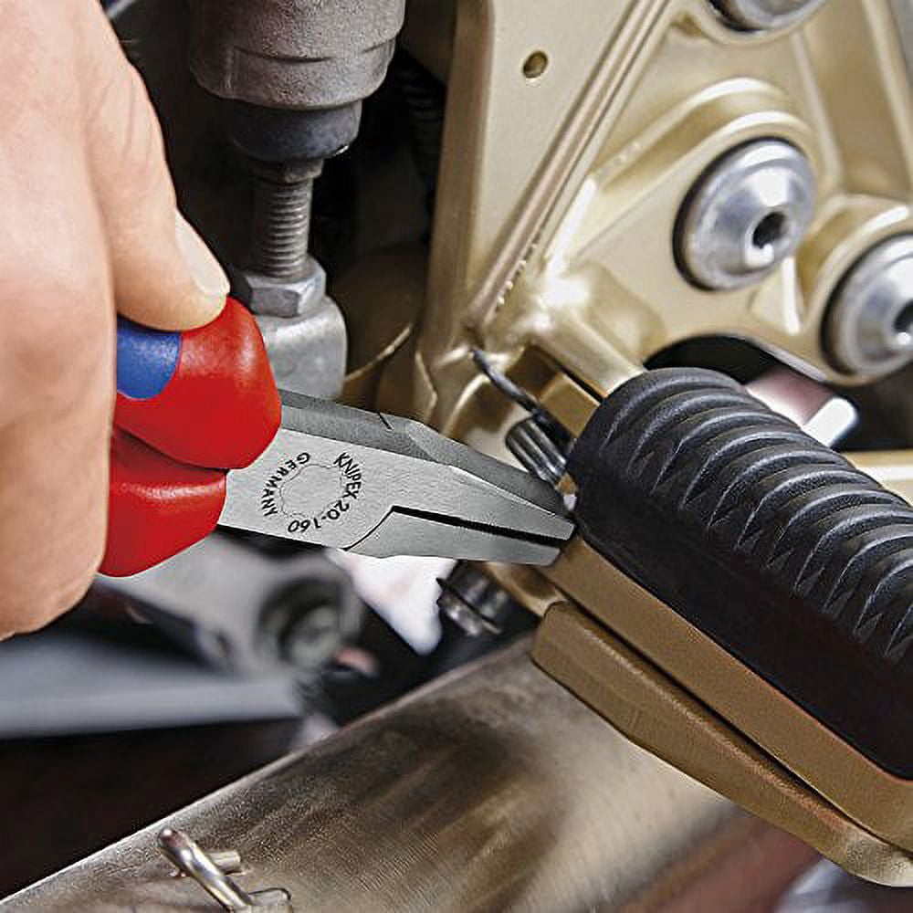 Knipex 20-01-140 5.5" Flat Nose Pliers - Plastic Grip
