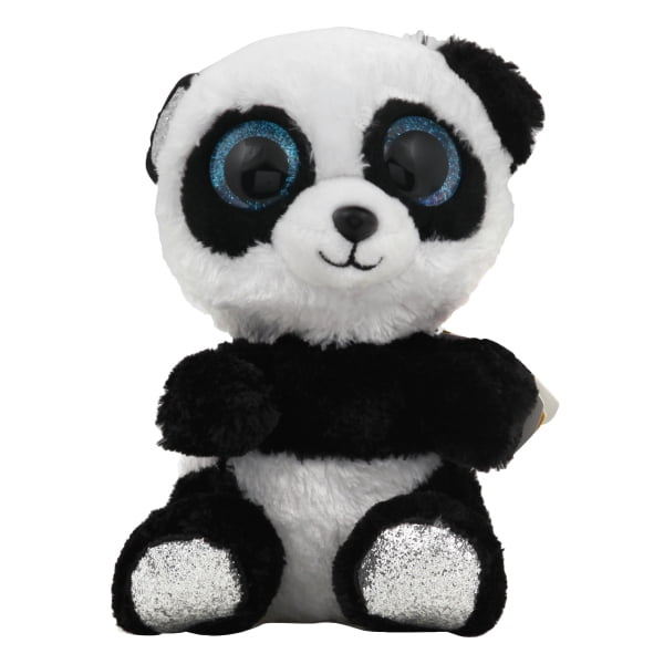 TY Beanie Boos - BAMBOO the Panda (Blue Glitter Eyes - Silver Feet)(Regular Size - 6 inch
