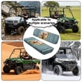 thumbnail image 5 of ZIATUBLES 2-Pack Universal Fit UTV Seat Covers, Cow Wood Grain Print Waterproof Polyester for Kawasaki Mule 4010 3010 Bench Seats - Replacement Protector Set, Weather Resistant Accessories, 5 of 8