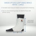 thumbnail image 5 of Swede-O Easy Lok Quick Strap, Reinforced Ankle Brace for Sports- White, Large, 5 of 7