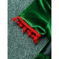 thumbnail image 6 of iiniim Girls Santa Claus Christmas Party Velvet Tassel Dress with Hat Belt Green 13-14, 6 of 7