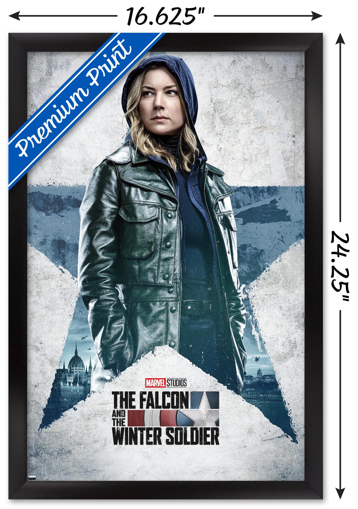 Marvel Falcon and Winter Soldier - Sharon Carter One Sheet Wall Poster, 14.725" x 22.375", Framed