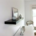 thumbnail image 2 of InPlace Durable Shelf with Invisible Brackets - Easy to Install & Remove, Deep Floating Shelves for Wall - MDF Wall Shelf for Living Room, Kitchen & Bedroom - 10.2"D x 35.4"W x 2"H, Espresso, 0191406, 2 of 8