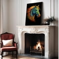 thumbnail image 2 of Poster Master Colorful Horse Poster - Portrait Print - Trendy Art - Modern Art - Horse Art - Gift for Men, Women & Animal Lover - Decor for Living Room, Bedroom or Kid's Room - 11x14 UNFRAMED, 2 of 4