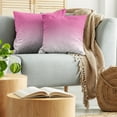 thumbnail image 5 of Ambesonne Ombre Throw Pillow Cover 2 Pack, Digital Hot Pink Design, 20", Pink, 5 of 5