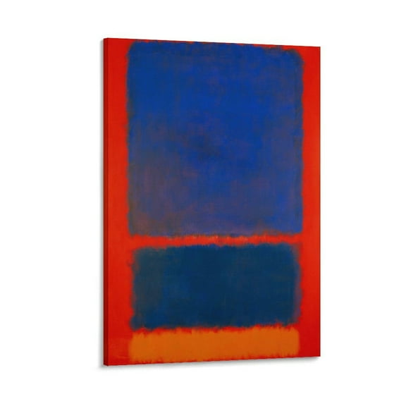 Blue Orange Red by Mark Rothko Painting Poster Art Poster Canvas Painting Decor Wall Print Photo Gifts Home Modern Decorative Posters 16x24inch(40x60cm)