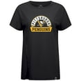 thumbnail image 2 of Women's Levelwear  Black Pittsburgh Penguins Influx Banner Arch T-Shirt, 2 of 3
