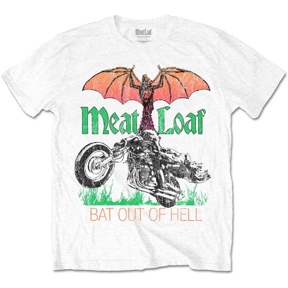 Meat Loaf Unisex T-Shirt Bat Out Of Hell (Small)