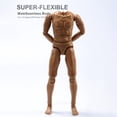 thumbnail image 4 of Figura masculina desnuda, flexible, musculosa y articulada, a escala 1/6, para niños. naranja, 4 of 9