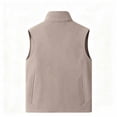 thumbnail image 2 of Lyrehush Mens Fleece Vest Jackets Full-Zip Warm Sleeveless Thermal Layering Outerwear Side Zip Pockets Winter Fall Vests, 2 of 6