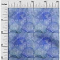 thumbnail image 2 of oneOone Rayon Medium Blue Fabric Texture Leaf Sewing Material Print Fabric By The Yard 56 Inch Wide, 2 of 4