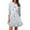White, variant on Women Sparkly Sequin Dress Short Flowy Tiered Tunic Dress Shiny Loose Glitter Party Club Night Out Mini Dress White S