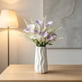 thumbnail image 4 of Modern Decorative Vase, 9-Inch Imitation Ceramic Plastic Pot for Living Room and Desktop Floral Arrangement, 4 of 6