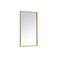 thumbnail image 6 of Elegant Decor Pier 20x36 inch LED mirror with adjustable color temperature 3000K/4200K/6400K in brass, 6 of 13