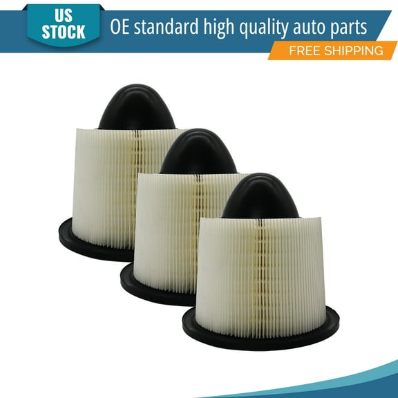 YXPCARS 3PCS Front Engine Air Filter for Ford E-150 E-250 F-150 Lincoln Navigator, New Air Filter Replacement (CA8039)