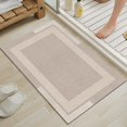 thumbnail image 1 of Alfombra de baño YDKGL, ultrafina, de secado rápido, antideslizante, color beige, 40 x 60 cm, 1 of 8
