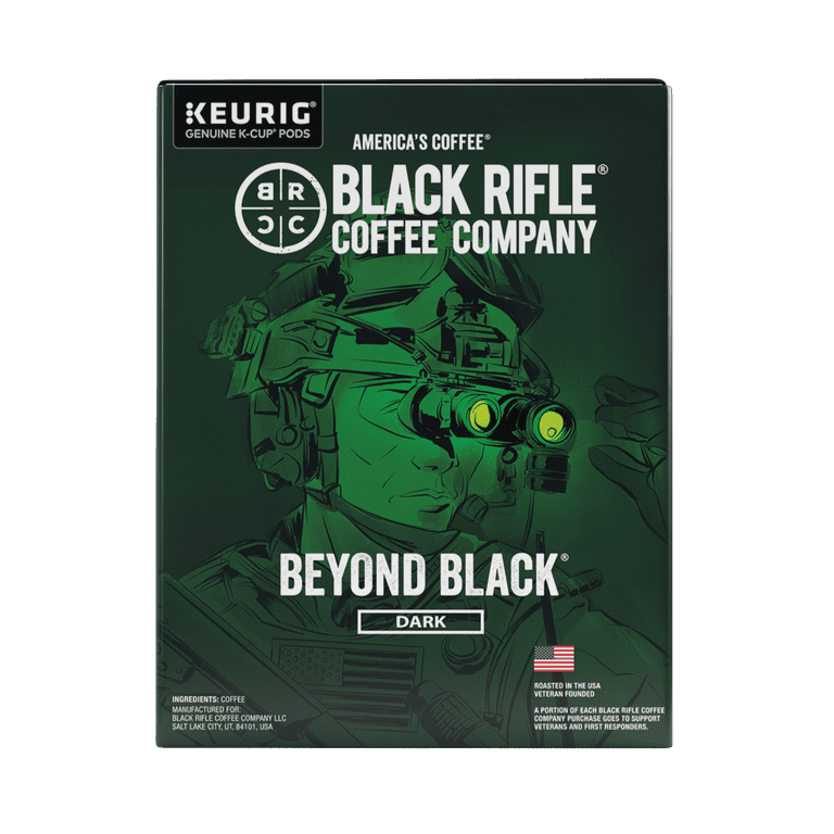 Black Rifle Coffee Company Beyond Black K Cups Pods, Dark Roast