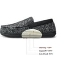 thumbnail image 4 of Ravelier Men's Sherpa Lined SILVADUR Memory Foam Moc Slipper, 4 of 5