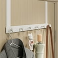 thumbnail image 1 of Door Hook Hanger Over Door Hooks Door Hanger Hook Rack Behind The Door Hanger Door Hooks Organizer Door Hook Hanger Punch Free Seamless Long Arm Quiet Aluminum Over Door Hooks For, 1 of 5