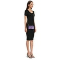 thumbnail image 2 of No Boundaries Women's Quilted Jelly Crossbody Bag, Purple, 2 of 4