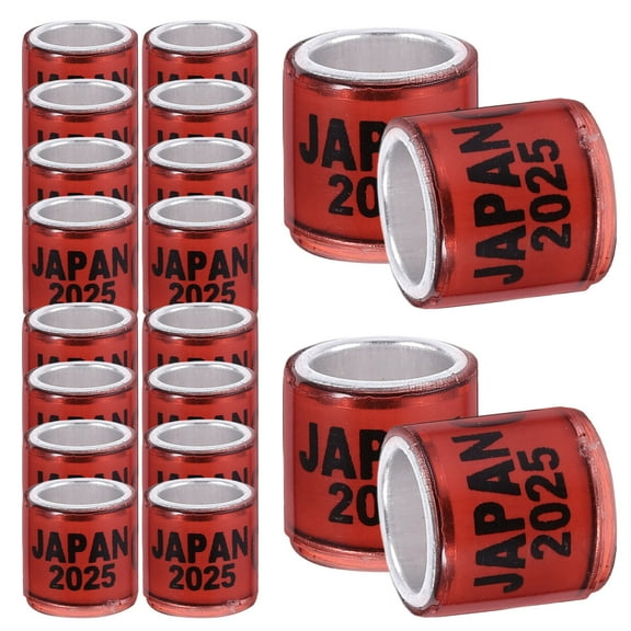 FRCOLOR  50 Pcs Coturnix Quail Leg Bands Bird's Foot Ring Light Brown