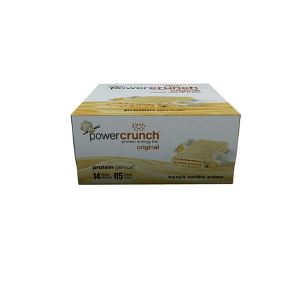 Power Crunch Protein Energy Bar, French Vanilla Cream, 14g Protein, 12